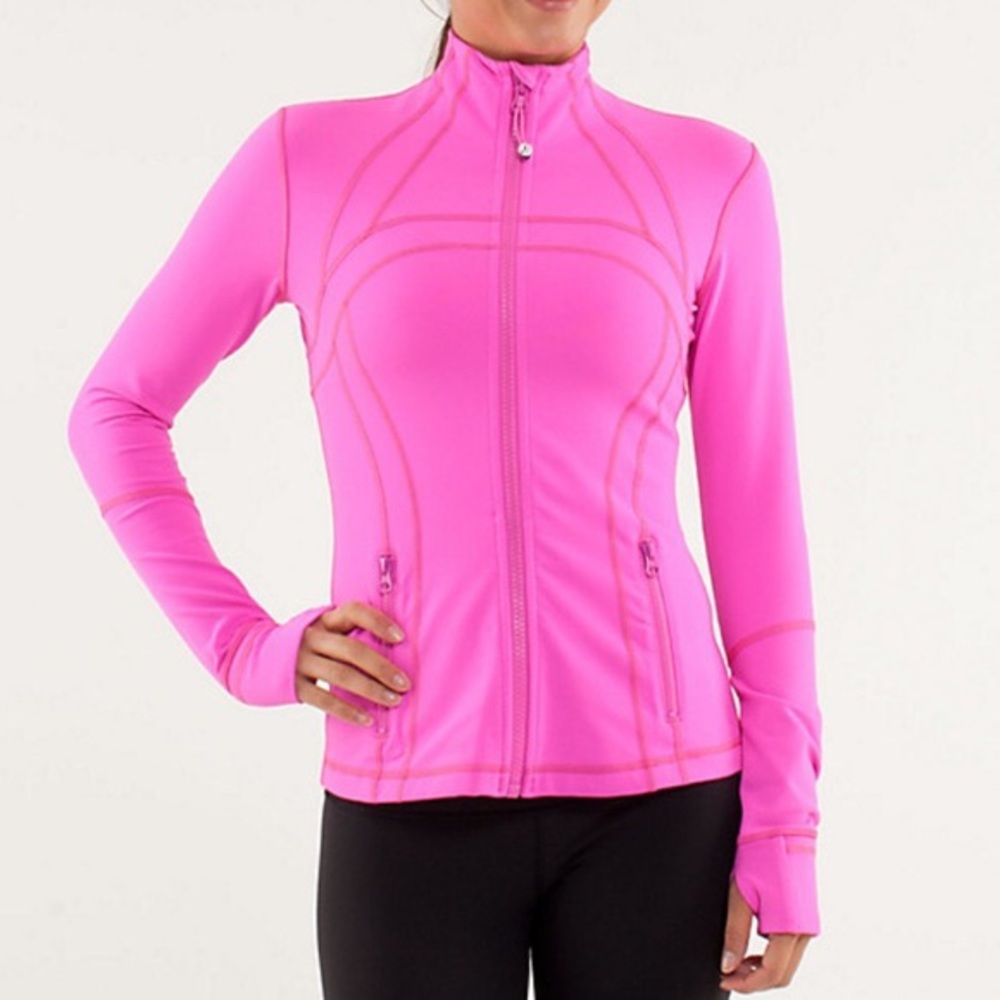RARE Lululemon define jacket in Pow Pink